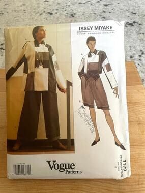 Vintage Vogue 1179 Issey Miyake Designer Pattern Sz 10 Complete Verified Unused